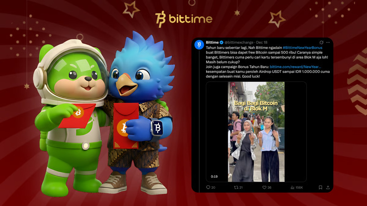 Bittime NewYearBonus Berhasil Gaet Antusiasme Hingga 155 Ribu Impressions Dalam 24 Jam Terakhir