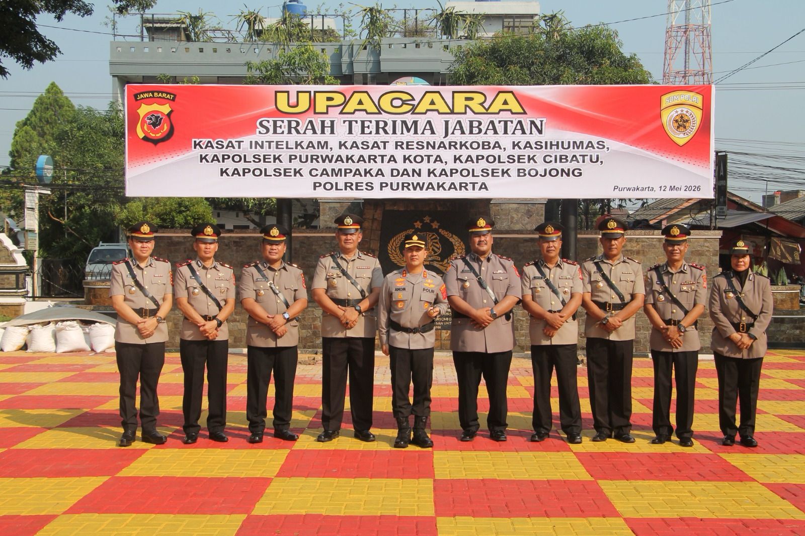 Polres Purwakarta Gelar Serah Terima Jabatan Sejumlah Pejabat Utama & Kapolsek